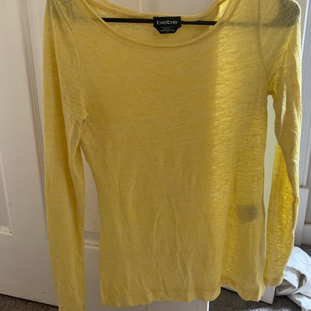 Yellow Bebe top - Picture 2 of 2